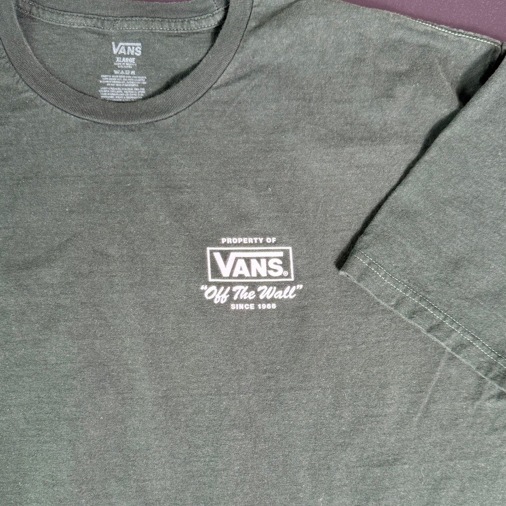 Vans "Off The Wall" Since 1966 Dark Green‎ T Shirt Men's XLarge